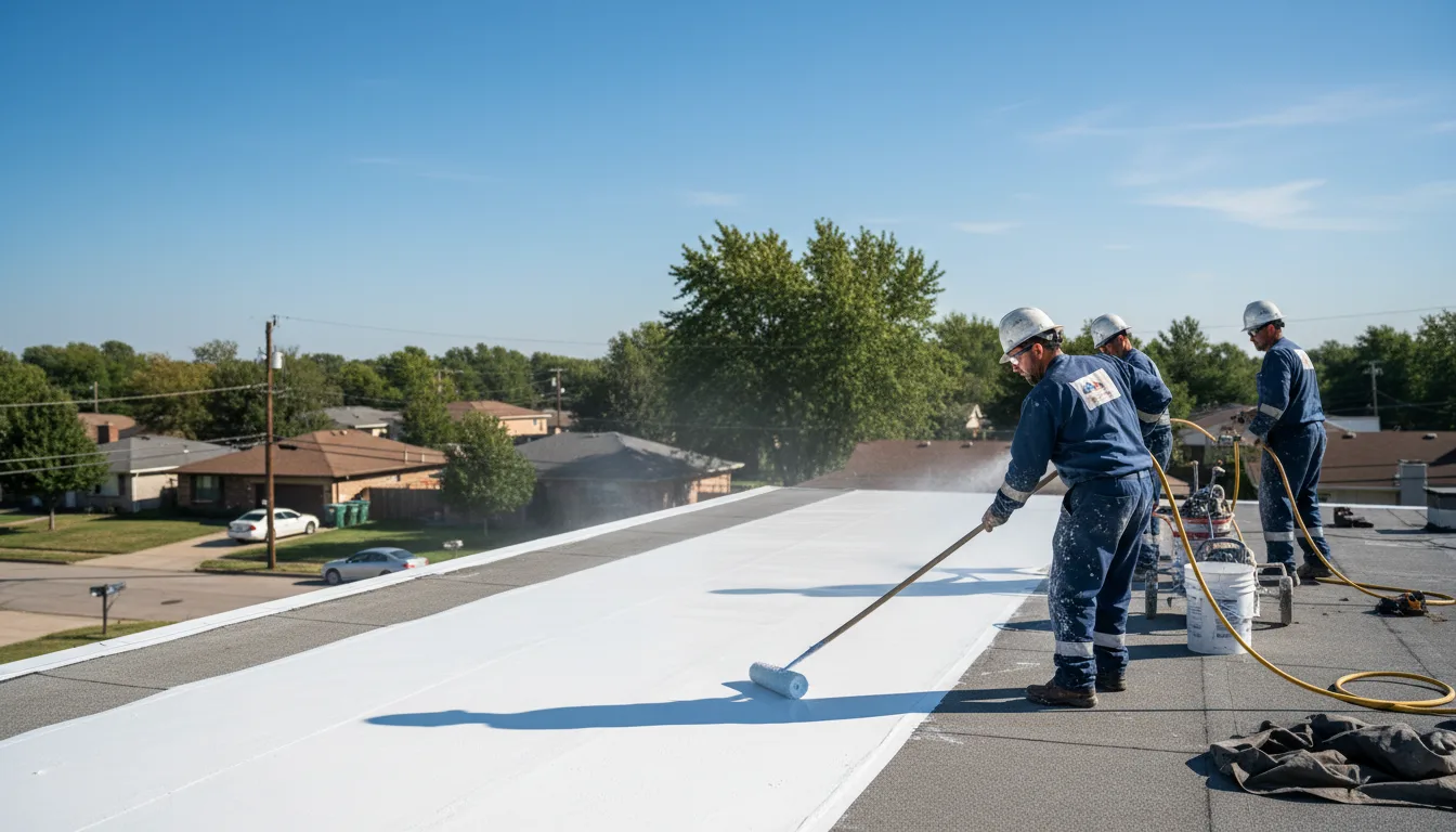 Commercial roof coating in Cutler, IL near me